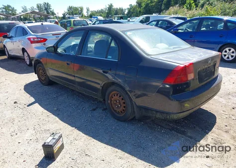 2001 Honda Civic Lx from USA, damaged, VIN 2HGES15521H602505